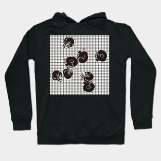 Sleeping Pets Vector Pattern Seamless Hoodie